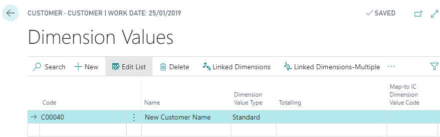 New Customer Dimension Value New Customer Dimension Value